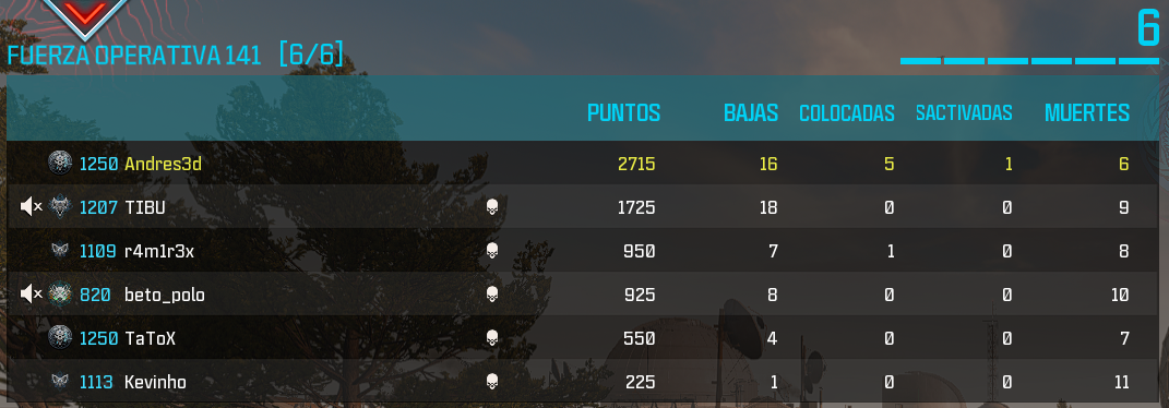 Imagen de la partida